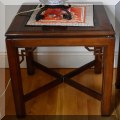 F32. Drexel Heritage square side table. 